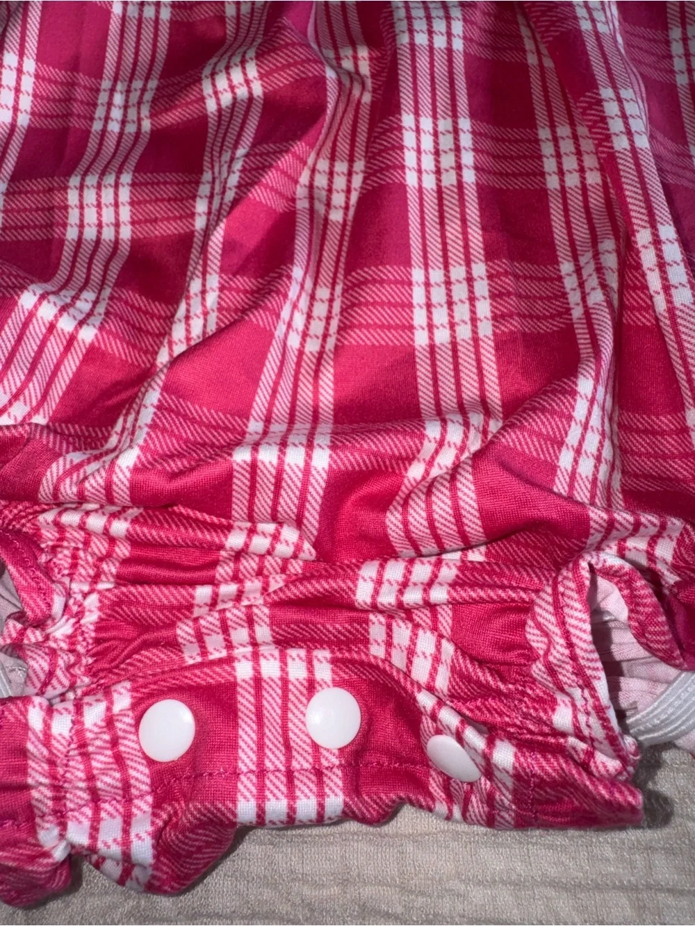Keiki Krew Pink Plaid Baby Girls' Bubble Romper